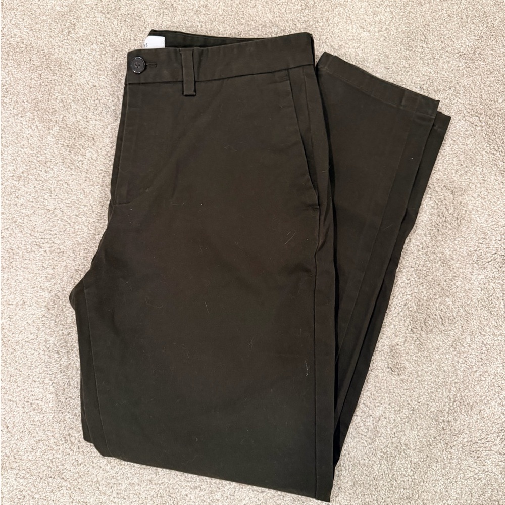 Reiss Men's Dark Brown Chinos
